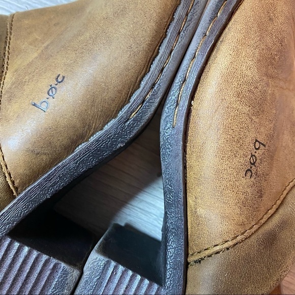 BOC Born concepts woman’s brown leather mule bootie clog Kinney bc0546 - Picture 9 of 12